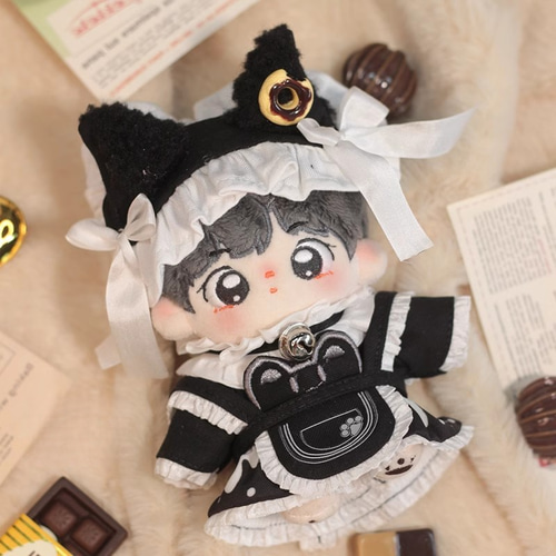 10cm着せ替えぬいぐるみ服 いっぱいニャーセット 2色 着せ替え