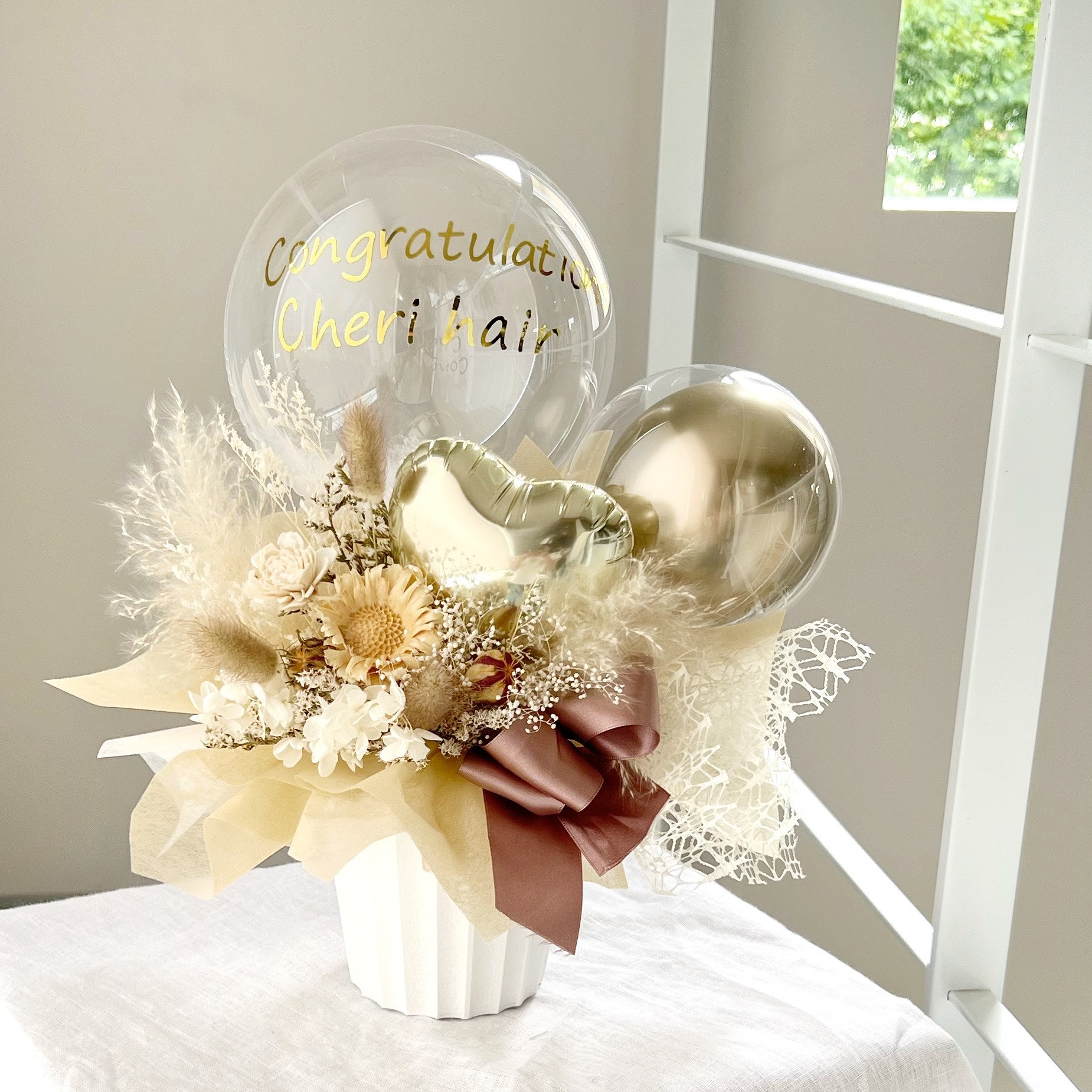 開店祝い　welcomeバルーン♡ バルーン 開店祝い open 花 オープン 周年祝い お洒落 誕生日