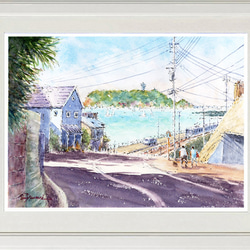 水彩画原画 信州の春 ＃459