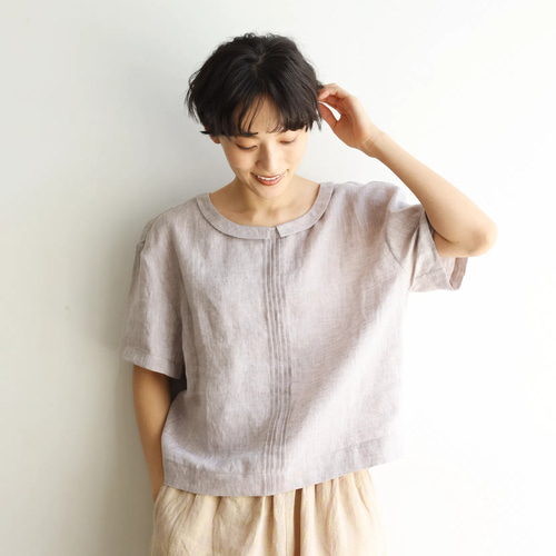 nehera しぼり？が涼しげなプルオーバー　ブラウス nehera しぼり？が涼しげなプルオーバー ブラウス（事務服・オ