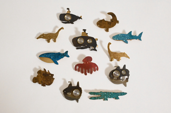 マッコウ潜水艦メガブローチ 4枚目の画像