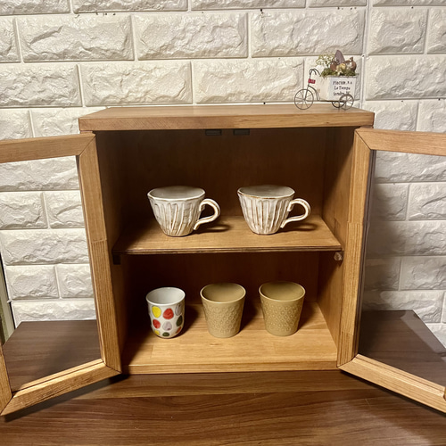 新商品 収納棚 カップボード ショーケース キッチン収納 両扉