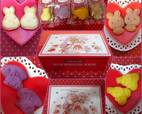ピンクハウス❤️【未着用】うさぎさんとクッキーの刺繍がかわいいタブリエ❤️ PINK HOUSE（ピンクハウス）の「クッキーラビッツ刺繍入りローン