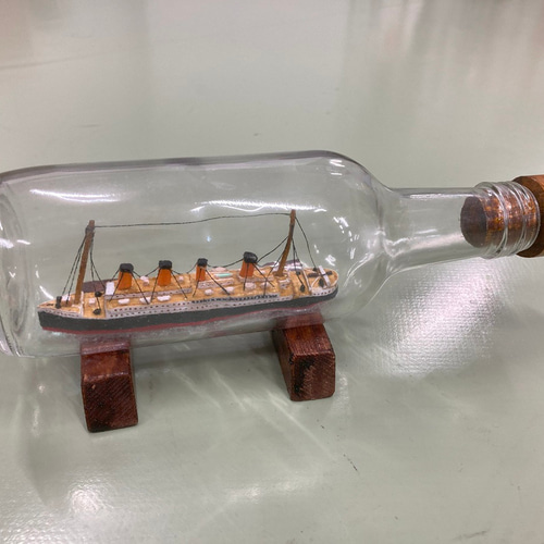 C*T様 ボトルシップ ボトルシップ】タイタニック号 作品2 立体・オブジェ くっか 通販