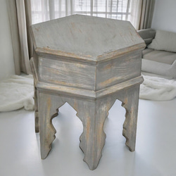 CASABLANCA サイドテーブル CASABLANCA Rattan Oakwood Side table Round table Asian taste