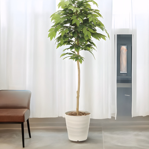 光触媒 人工観葉植物 ウォールグリーン フェイクグリーン ケヤキ1.6