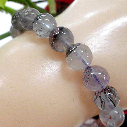 天然石 スーパーセブンブレスレット 内周：約18.3cm 240101562