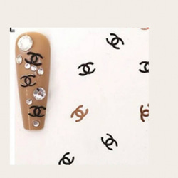 ネイルパーツ デコパーツ ブランド ロゴ デコパーツ たう 通販