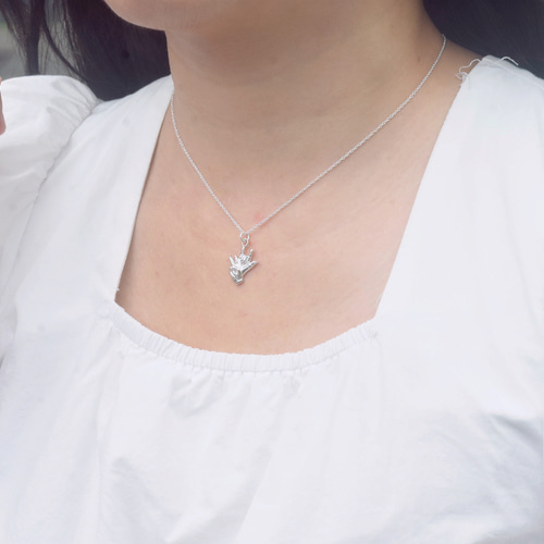 愛と平和 | スターリングシルバーネックレス、ハンドメイドシルバー