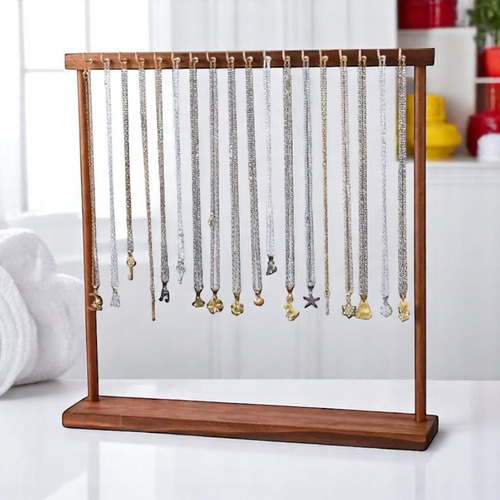 ネックレススタンド ネックレス収納 木製ネックレスディスプレイ