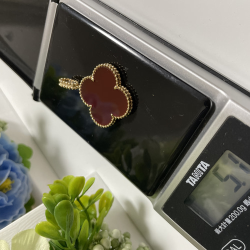 赤メノウペンダントトップ K18 新品 ネックレス・ペンダント  