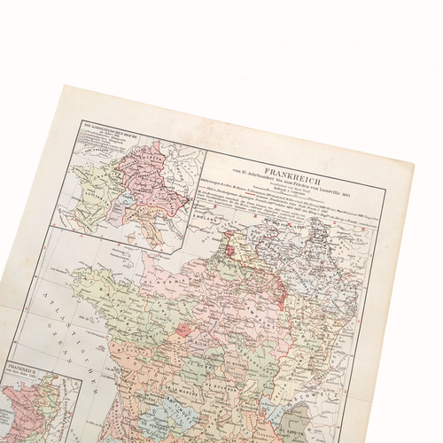 15世紀から1801年リュネヴィルの和約までのフランスの地図
