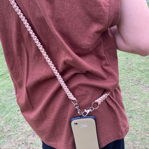 パラコード⭐︎ショルダーストラップ＊マロングレー