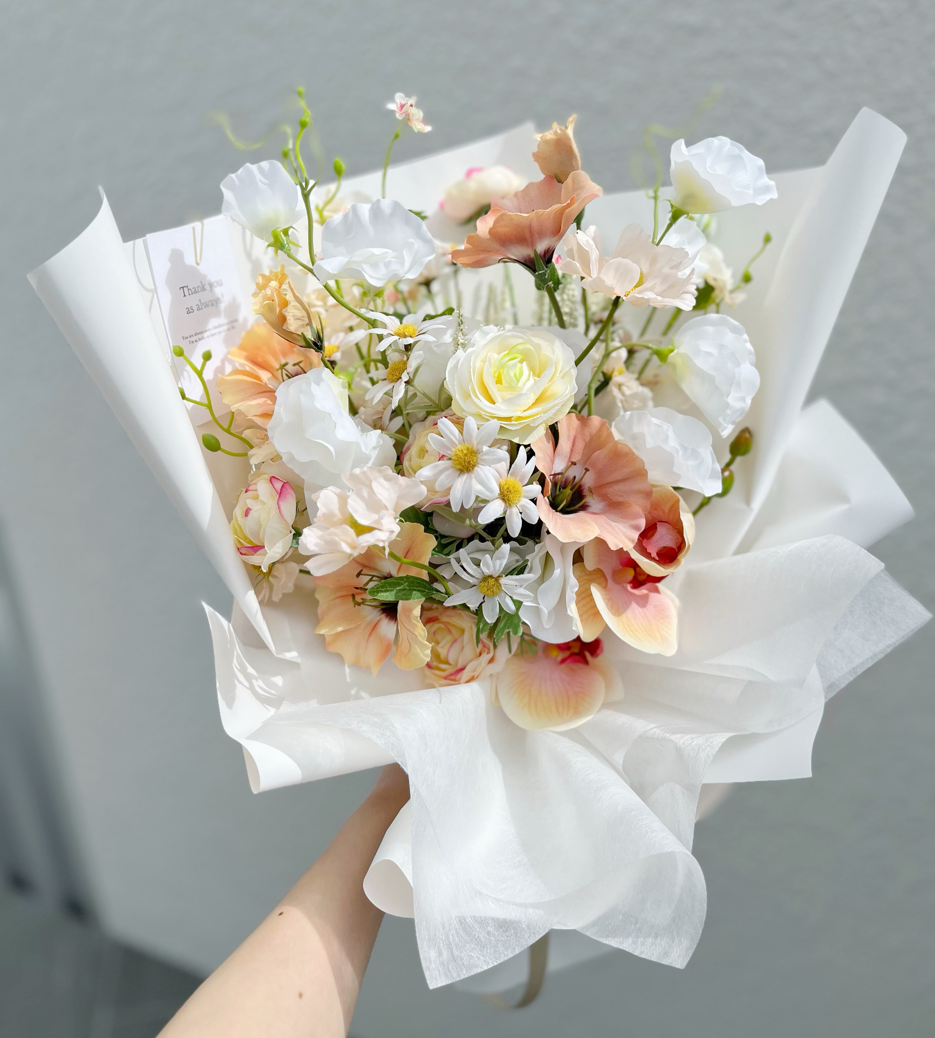 【オーダー用】モールフラワー 枯れない花束 造花 韓国インテリア ブーケ モールフラワー 枯れない花束 フラワーブーケ インテリア 韓国