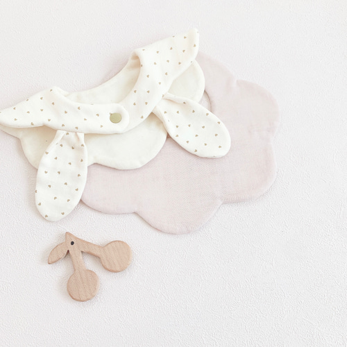 うさ耳スタイᙏ̤̫もくもく スタイ set スタイ・よだれかけ mimimi 通販