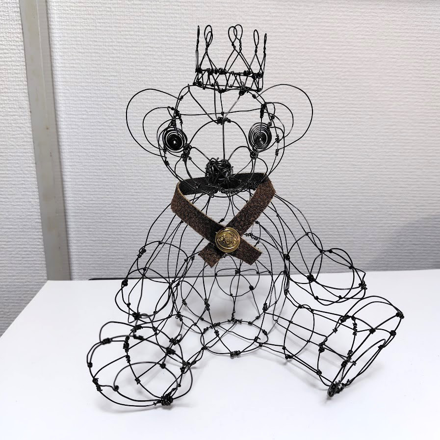ワイヤーアート・テディベアA
