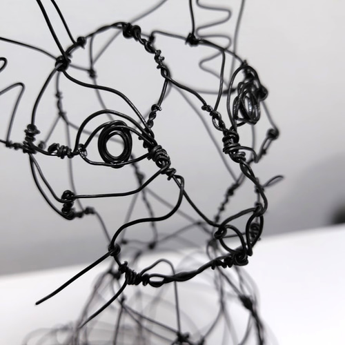 ネコ ワイヤーアート 立体・オブジェ YAN 通販 17921571｜Creema