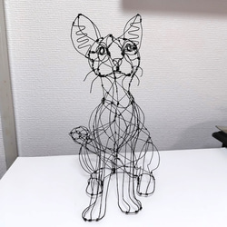 ネコ ワイヤーアート 立体・オブジェ YAN 通販 17921571｜Creema(クリーマ)