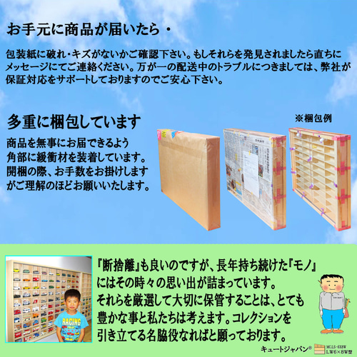 ミニカー収納 トミカ144台・大型サイズ収納 アクリル障子付