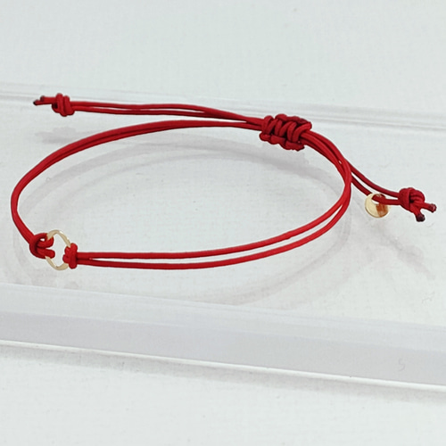 K18パーツ コードブレスレット【本物18金】【10色から選べる】【送料