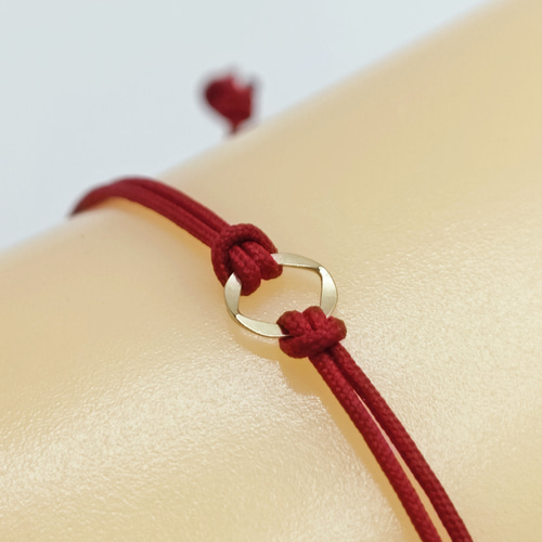 K18パーツ コードブレスレット【本物18金】【10色から選べる】【送料