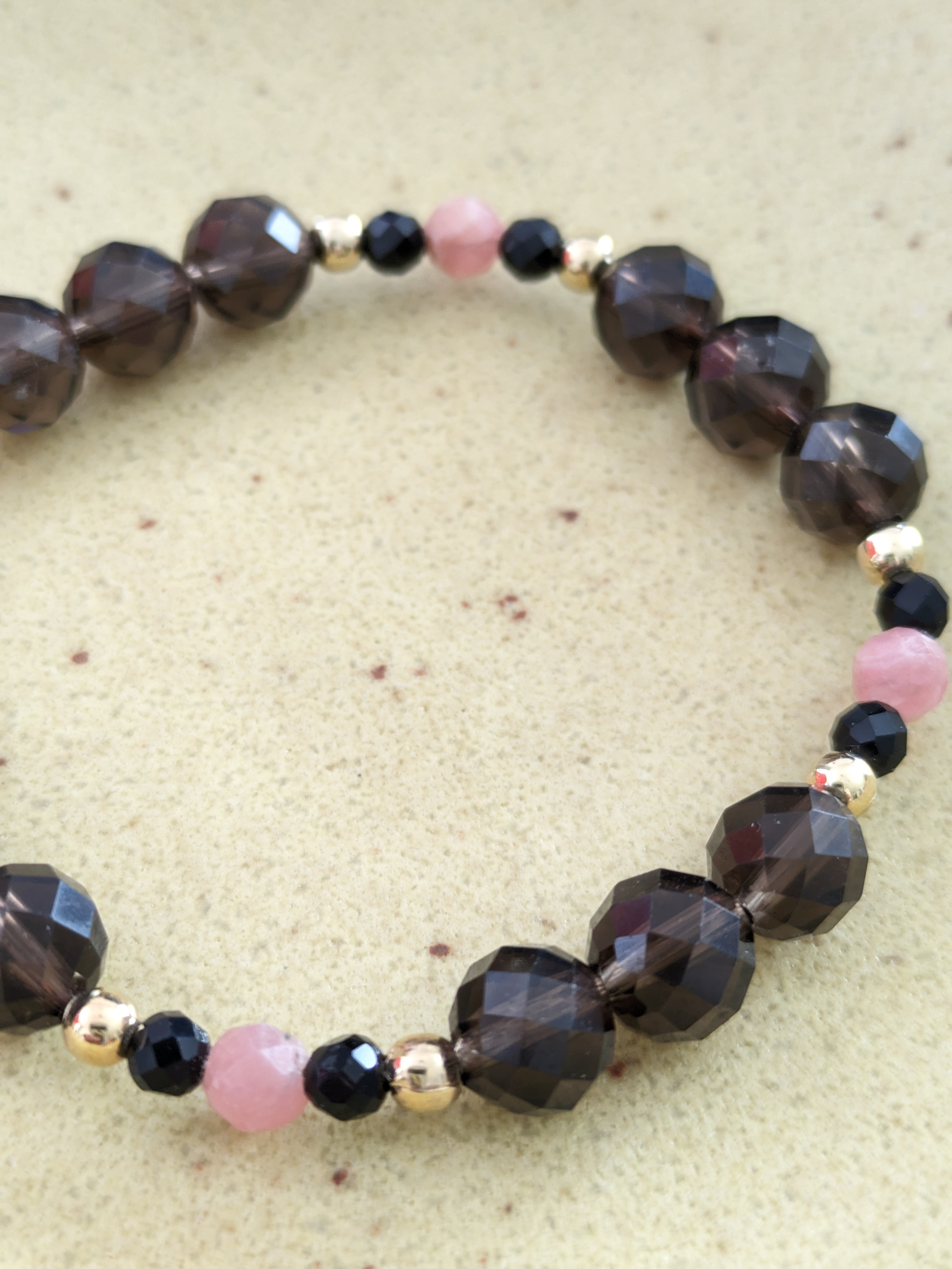 Op.17『Courage』スモーキークォーツ×インカローズ×オニキス