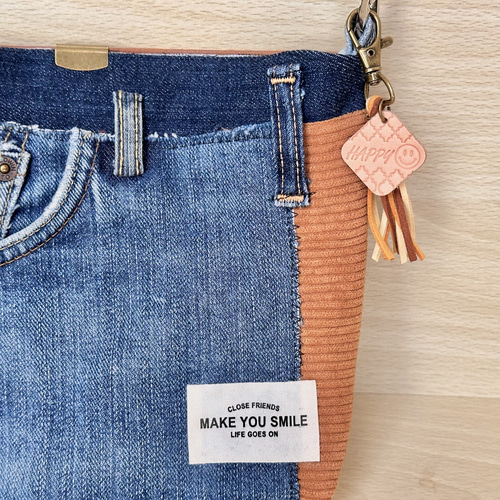 デニムリメイク サコッシュ バッグ サコッシュ plum grove 通販