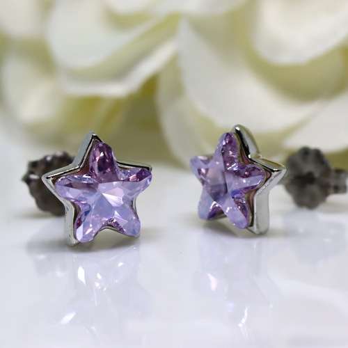 タンザナイト・ヘアアクセ・星・シルバー・スター・チャーム・ブレスレット