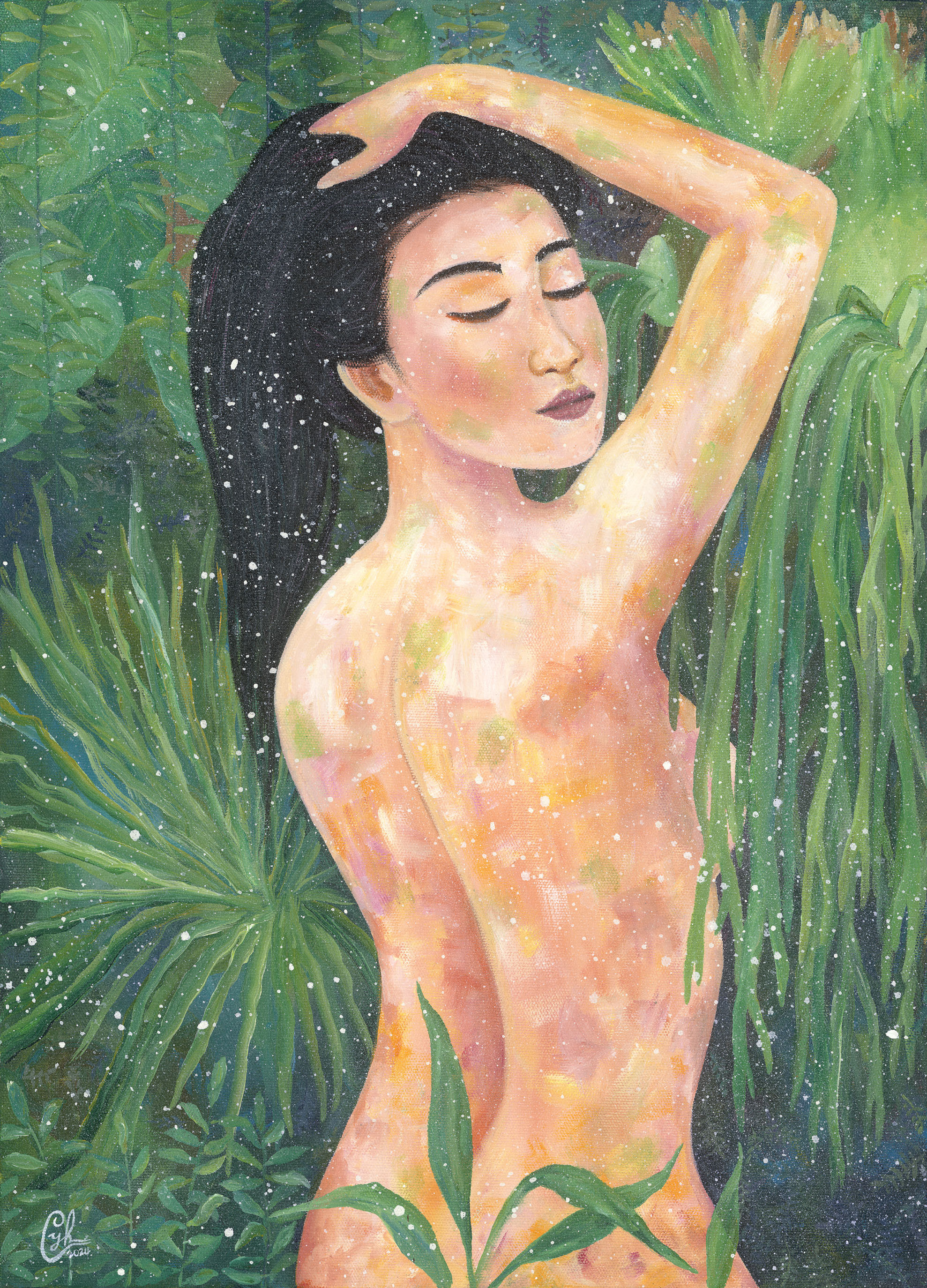 ｜Light into Me 5 ｜Original Acrylic Painting 50x70cm