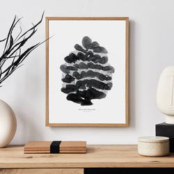北欧テキスタイル《Pinecone》インテリアポスター A4 (色紙サイズ・A3
