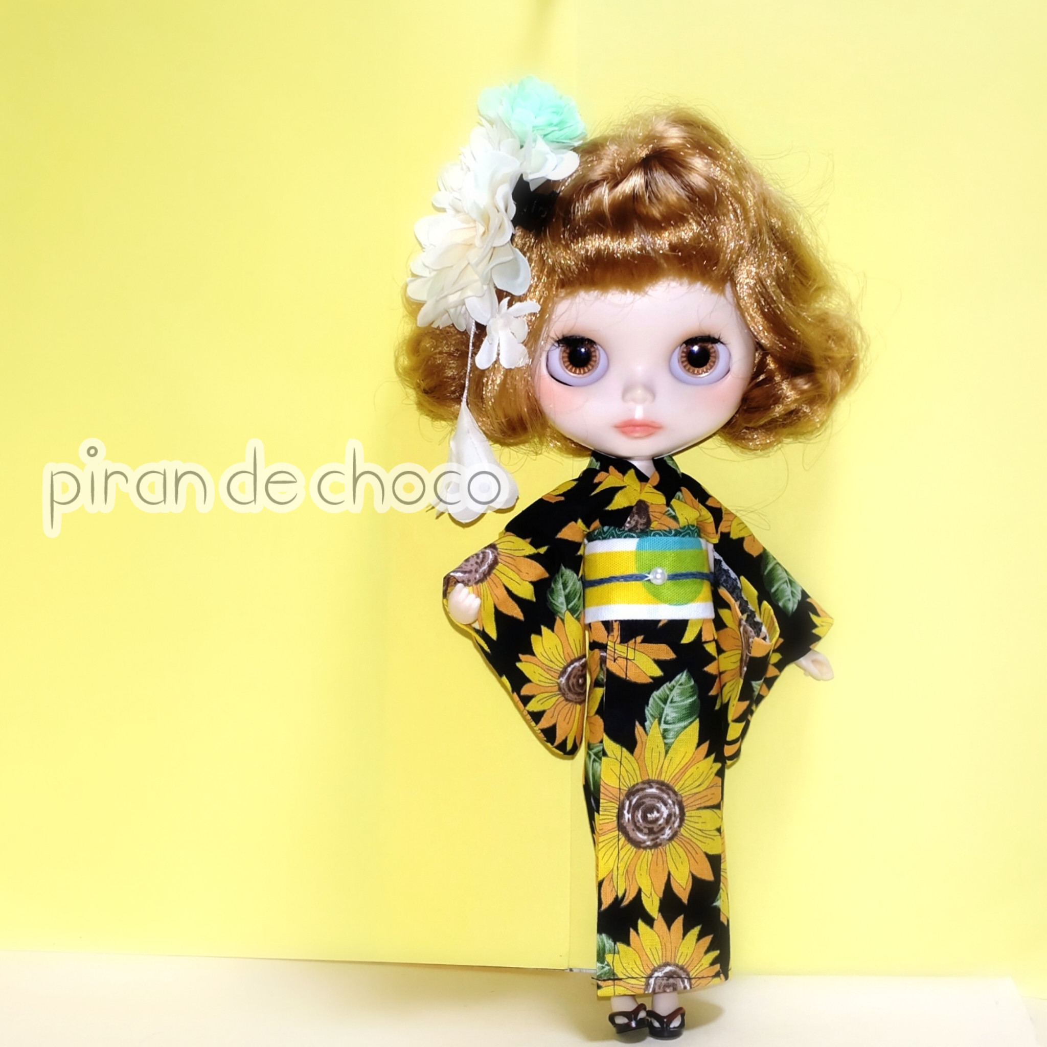 ご確認用　アイシードール　ブライス　ピュアニーモ　浴衣　着物　アウトフィット　服 tiger-and-dragon_haori-kimono-2