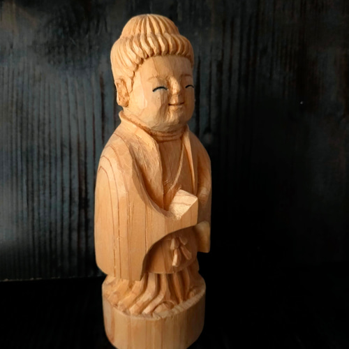 木彫像 草野房馬助 第276作 木彫り 一刀彫り 仏像 彫刻 彫刻