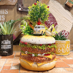 アメリカンダイナー/ ハンバーガー オーナメント/ BURGERS スツール アメリカンダイナー/ ハンバーガー オーナメント/ BURGERS スツール