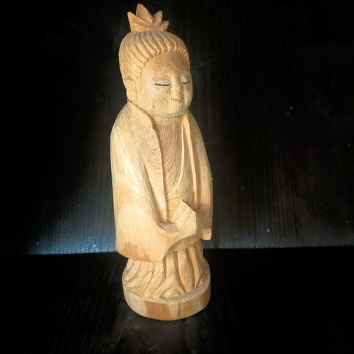 木彫像 草野房馬助 第268作 木彫り 一刀彫り 仏像 彫刻 彫刻