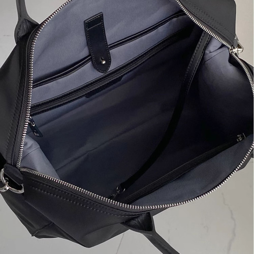 韓国デザイン ナイロン×リアルレザー ボストンバッグ 大容量BAG org.jpg