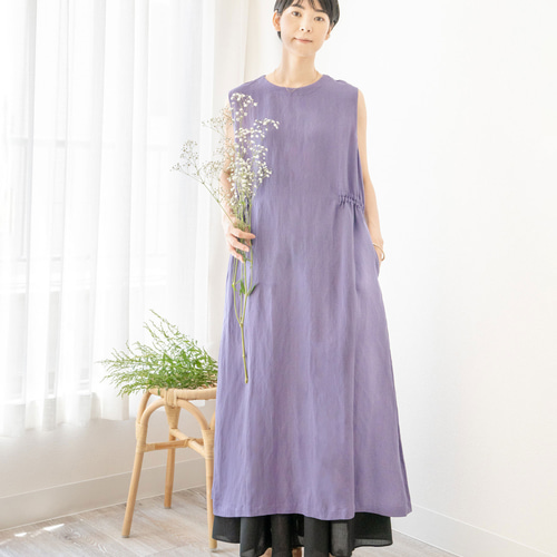 大きめサイズ】着物ドレス◎扶桑◎細見え縦長シルエット&オール  