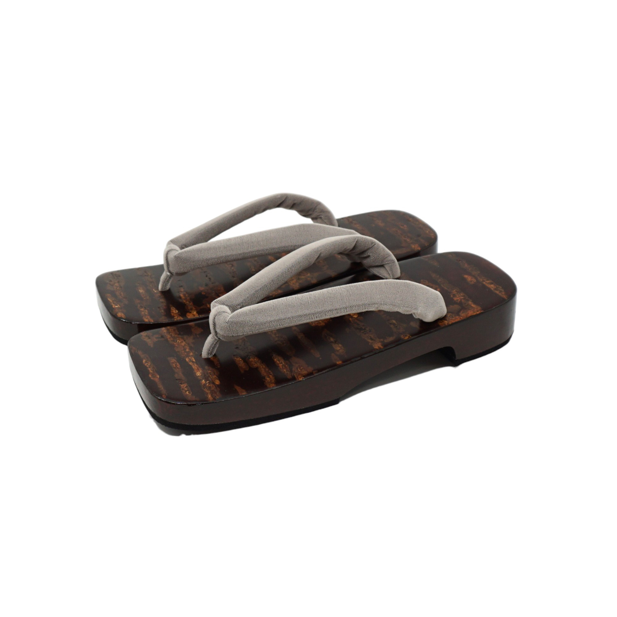 男性下駄 樺細工 右近下駄 手機 本天鼻緒 M,L寸