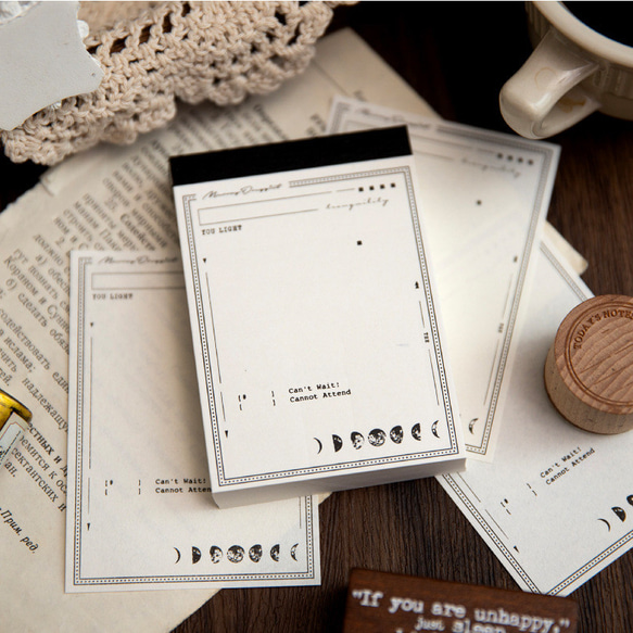 458コラージュ 素材紙 コレクション 海外 メモ帳 5種セット 文房具