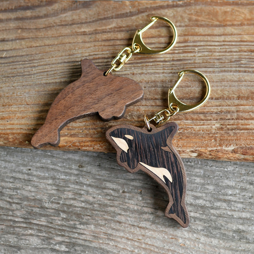 木製キーホルダー シャチ キーホルダー tanakazougeten 通販 17922929