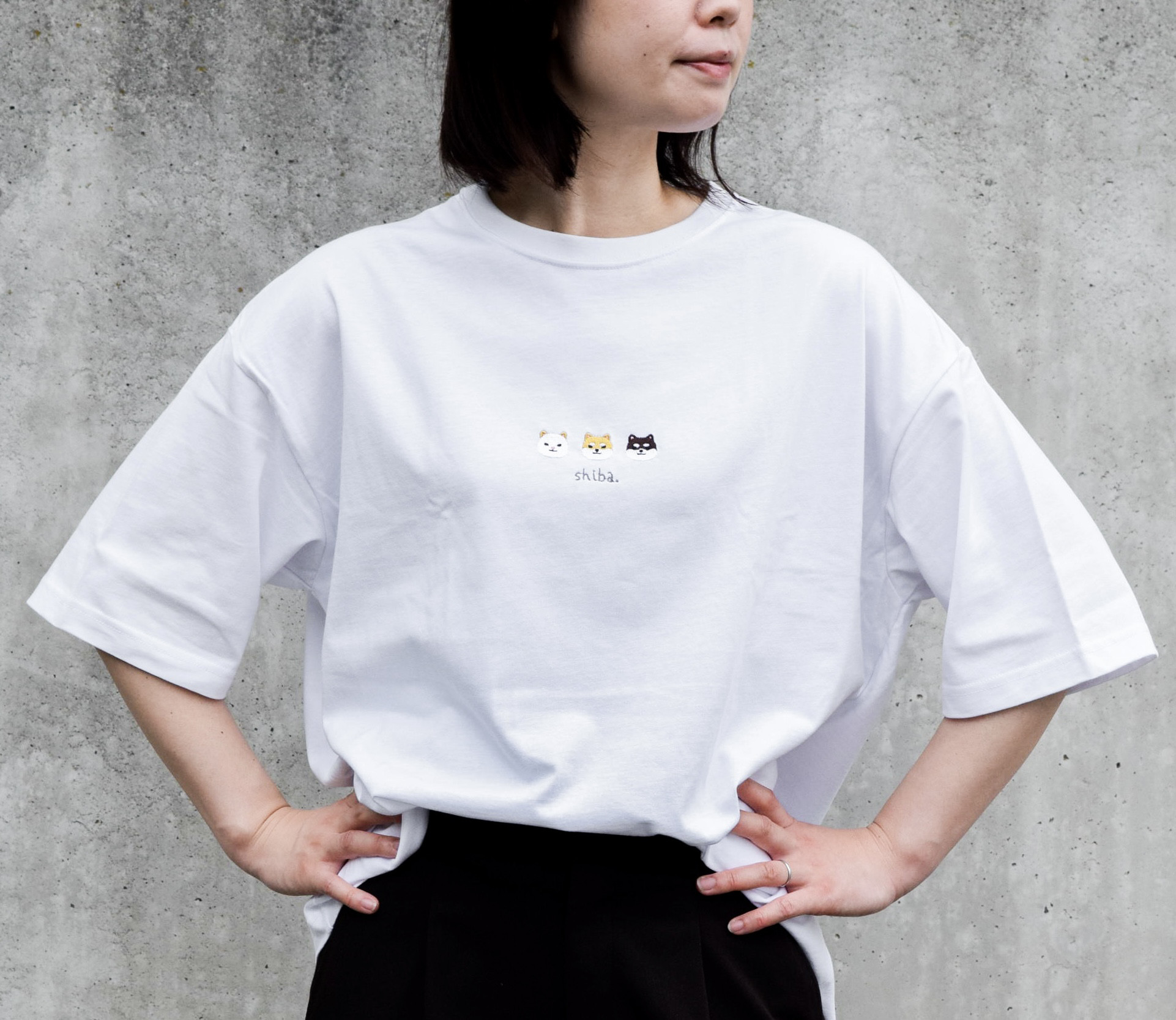 Mサイズ FC限定 1 ホワイト PEOPLE 愛犬家？のビッグTシャツ 白