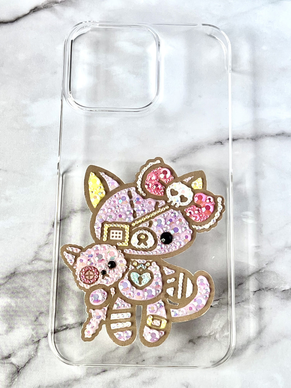 ワンポイント✿オーダーメイド✿スマホケース✿デコアート✿全機種対応 1枚目の画像