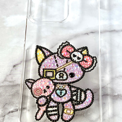 ワンポイント✿オーダーメイド✿スマホケース✿デコアート✿全機種対応 2枚目の画像