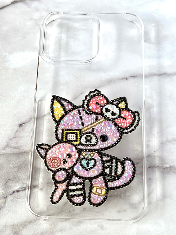 ワンポイント✿オーダーメイド✿スマホケース✿デコアート✿全機種対応 2枚目の画像