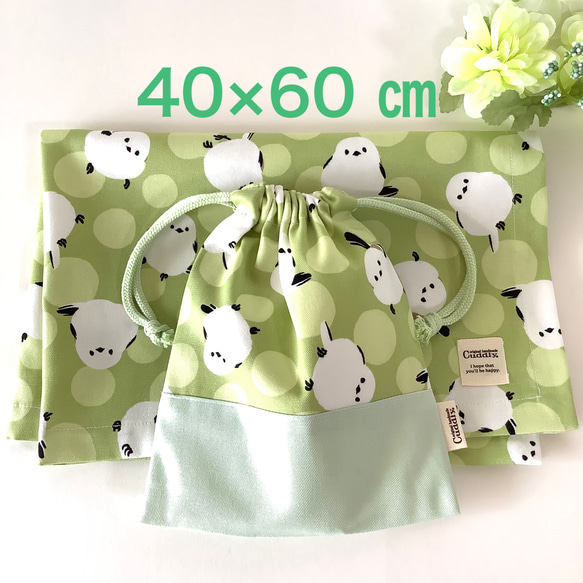 ♪NEW♪♡40×60㎝・もふもふシマエナガ☆大判ランチセット♡40×60