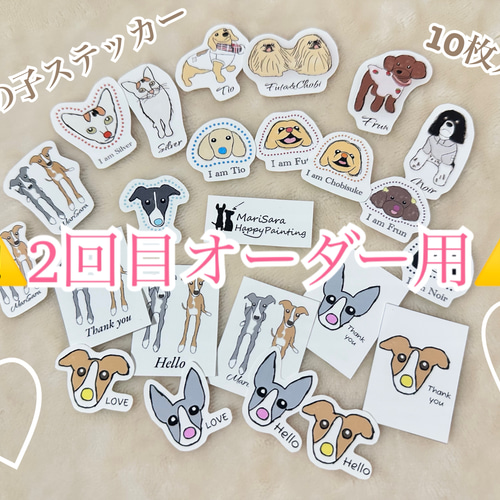 ⚠️2回目オーダー用⚠️うちの子ステッカーフレークシール シール 