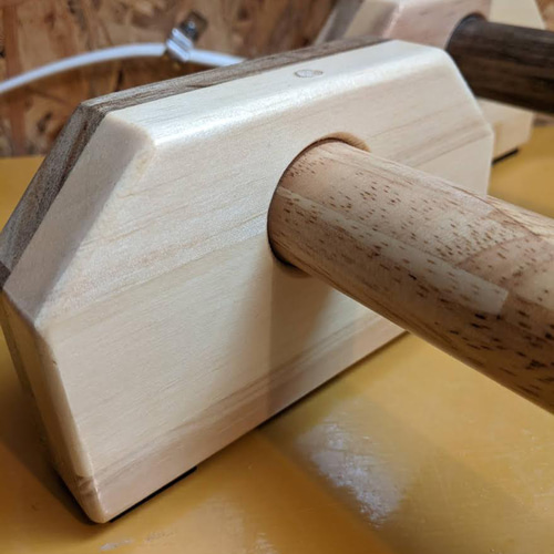 体操用具】寄木の倒立バー≪2本セット≫ その他雑貨 木工房 千大二九