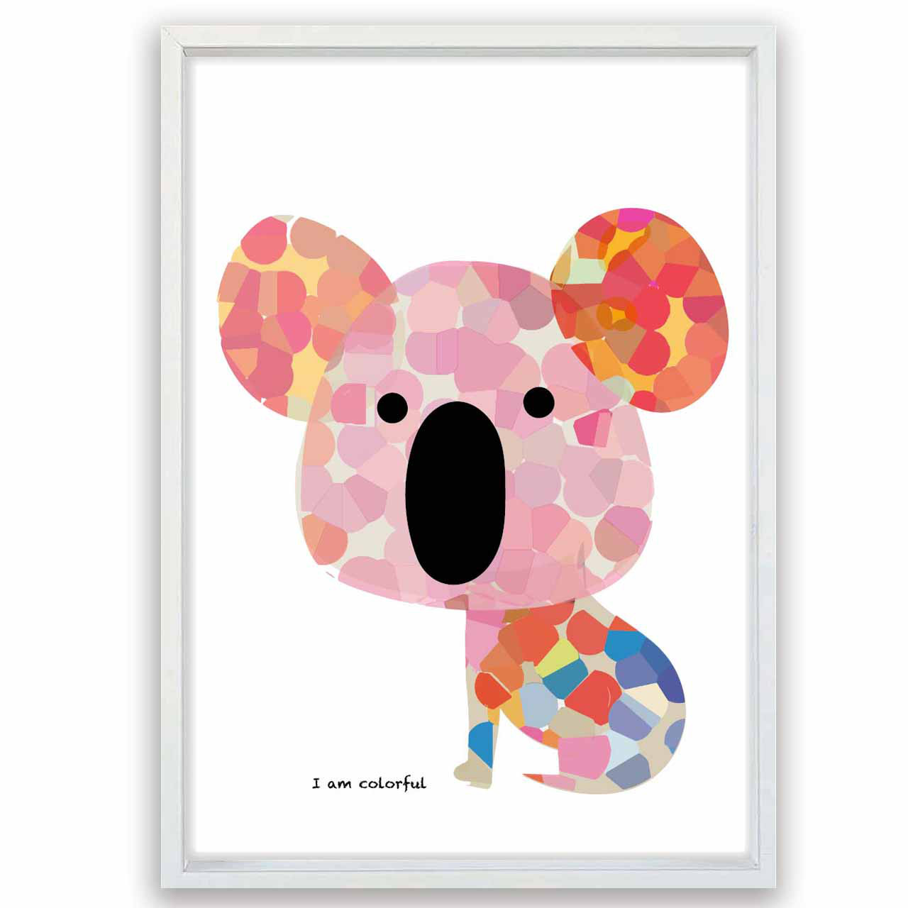 I am colorful　コアラ　イラスト　ポスター　A4 A3 A2 A1　アート  　アートポスター　2817
