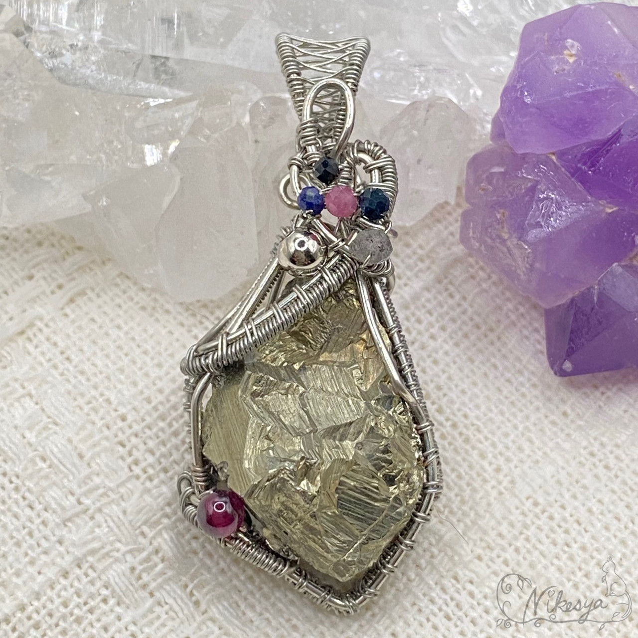 アクセサリー Ethan asta Iris】K18 イエローゴールド ダイヤモンド ロング