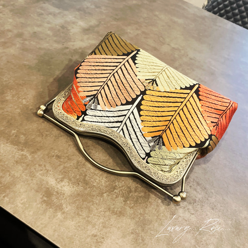 大松♡粋で可愛くカッコよく！お洒落西陣織帯地で人気ブラックくっきり