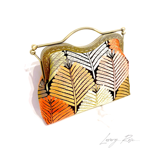 大松♡粋で可愛くカッコよく！お洒落西陣織帯地で人気ブラックくっきり